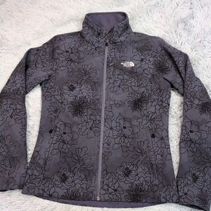 The‎ North Face Jacket Womens S Purple Softshell Gorpcore Zip Up Pockets Floral